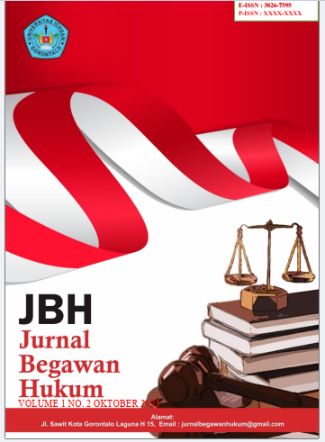 					View Vol. 2 No. 2 (2024): Oktober : Jurnal Begawan Hukum (JBH)
				