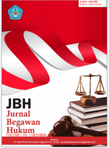 					View Vol. 3 No. 2 (2025): Jurnal Begawan Hukum (JBH)
				